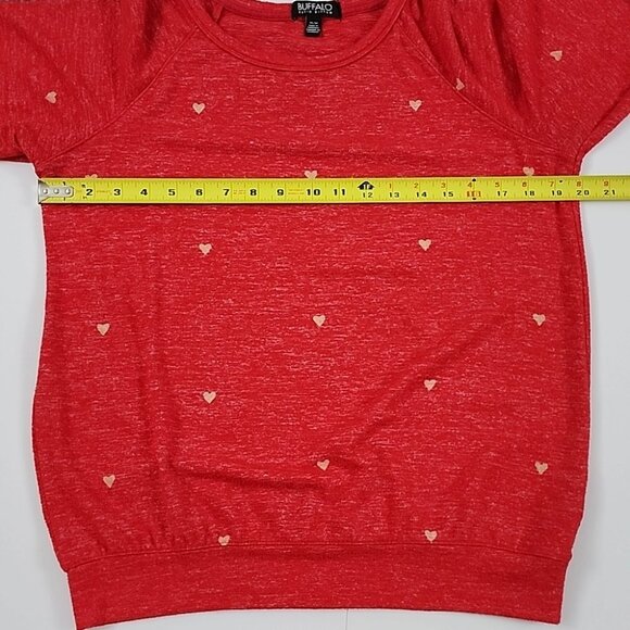 ⭐️3/ $30⭐️ Buffalo David Britton Women's Pullover Red Long Sleeves Top Size M - Picture 9 of 9